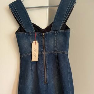 New w tags Alice and Olivia Denim romper